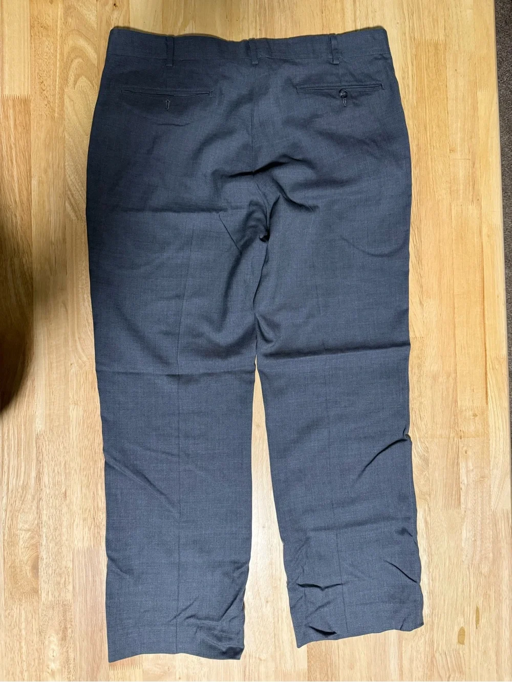 L.L. Bean Men’s Wool Dress Pants 36W Standard Fit Charcoal